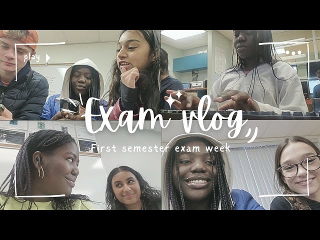 EXAM WEEK VLOG | first semester exams, last days of first semester