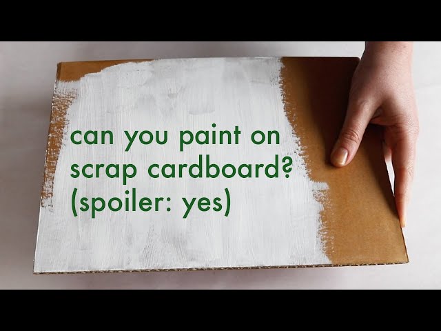 Turn your old cardboard into a painting panel