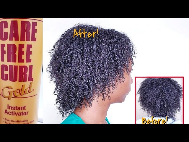 I used CARE FREE CURL'S GOLD Instant Activator on WET Type 4 Hair | OMG CURLS!!!