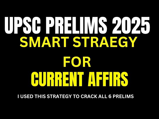 MASTERI CURRENT AFFAIRS Expert Shares Top Tips for UPSC PRELIMS 2025