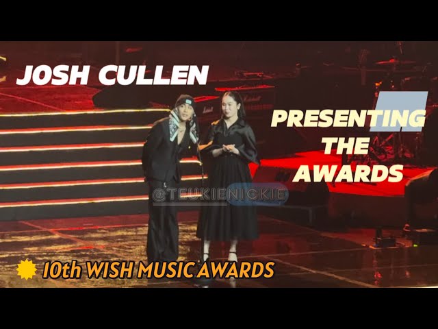 [4K]  #SB19 JOSH CULLEN, PRESENTING AWARDS AT 10TH WISH MUSIC AWARDS