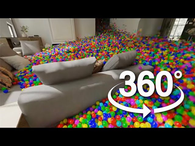 Your House is Filling with Balls 3D | VR 360°