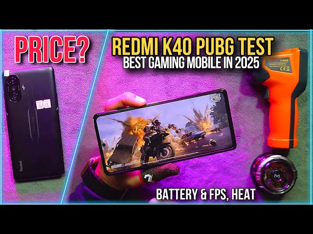 Redmin k40 Gaming Edition PUBG Test 2025 | Best Low Price Gaming Mobile | Price | Heat & Lag | 90fps