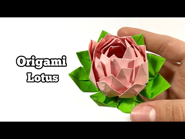 How to Make Paper Flower Lotus Origami | Easy Paper Flower Lotus Origami Tutorial