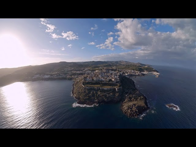 CASTELSARDO - ITALY -FPV Drone experience 3D VR180