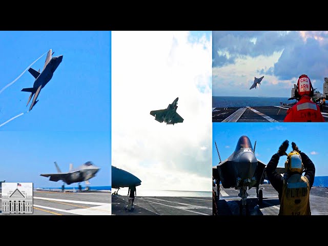 USS Abraham Lincoln Enters Middle East with F-35C & F/A-18 Block III