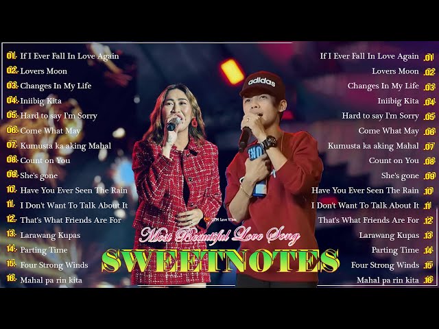 NONSTOP NEW PLAYLIST 2025💖SWEETNOTES MUSIC💖LOVE SONG MEDLEY💖SWEETNOTES LIVE #live #sweetnotesmusic