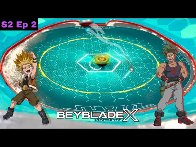 Beyblade X S2 Ep 2 IRL!! | LeonCrest! |SamuraiSaber??? | Beyblade X Anime Stadium Battles! |