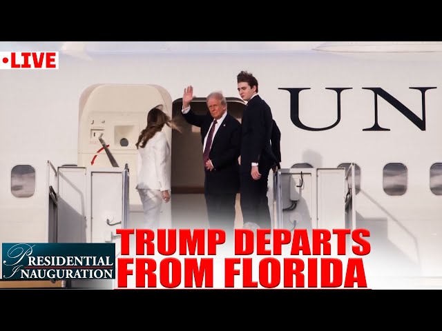 LIVE: President-elect Trump travels to Washington, DC ahead of inauguration |Florida | USA | America