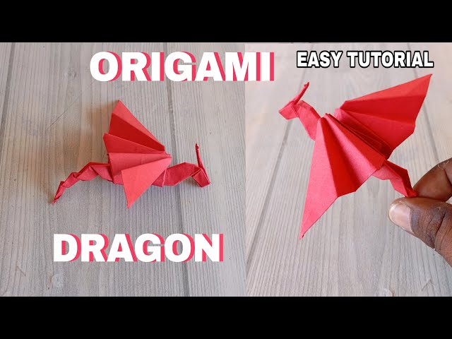 DRAGON ORIGAMI TUTORIAL| HOW TO NAKE EASY PAPER DRAGON CRAFT| STEP BY STEP FOLDING ORIGAMI