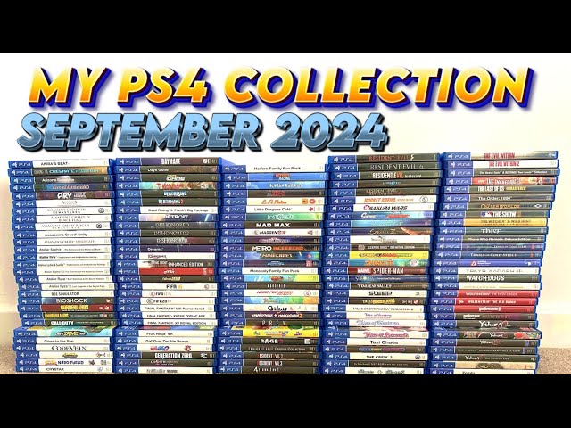 MY PS4 GAME COLLECTION | SEPTEMBER 2024 | 150+ GAMES | Jimmy Vegas