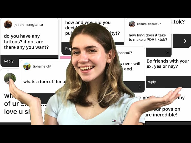 ask a pov tiktoker anything | Q&A w/ ella rene