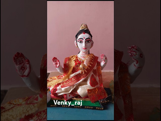 Saraswati Idol Making l Saraswati Puja l memories #shorts #viral #trend #art #clay