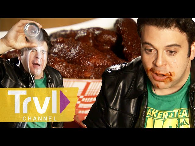 Adam Richman Takes On the Spiciest Food Challenges in America | Man v. Food | Travel Channel