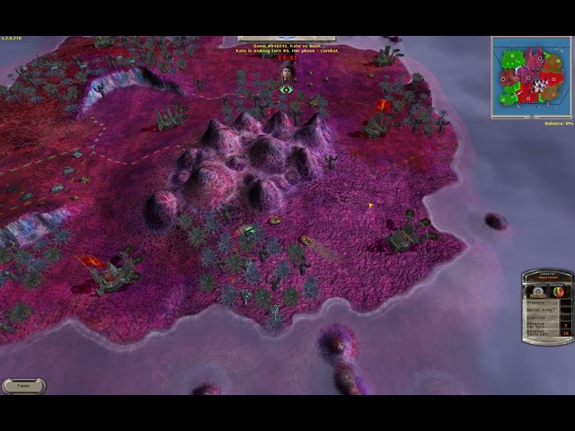 Massive Assault Network 2 (TBS game): map Inferno, playing on Linux (Lutris, Wine, Conty): won