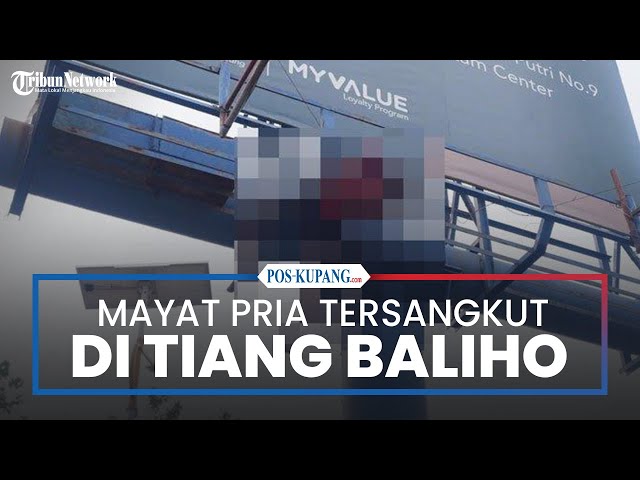 Penemuan Mayat di Batam, Pria Tersangkut di Tiang Baliho Simpang Franky