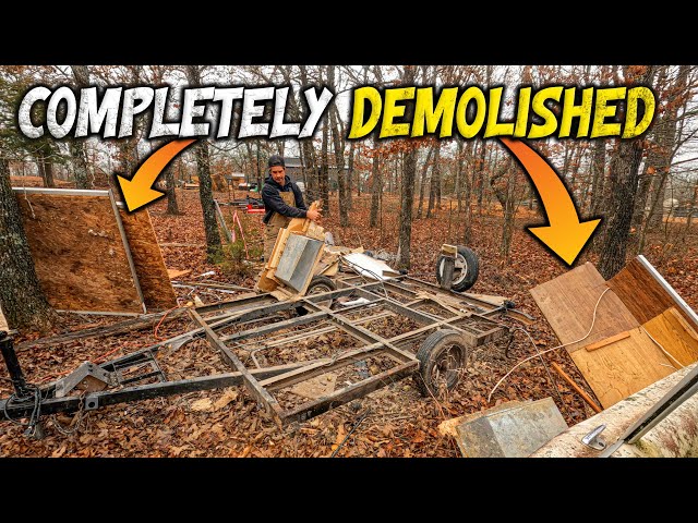 I completely gutted a POP UP CAMPER for an OFF GRID TINY HOUSE build?!