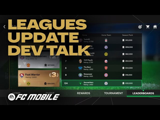 EA SPORTS FC™ MOBILE 25 | Dev Talks | Leagues Update