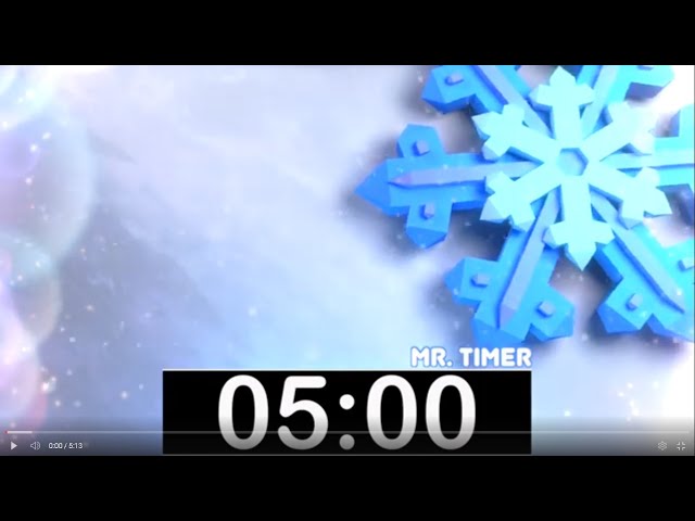 5 Minute Timer with Classical, Calm Music! Countdown Timer for Kids, Piano Instrumental Music! 1