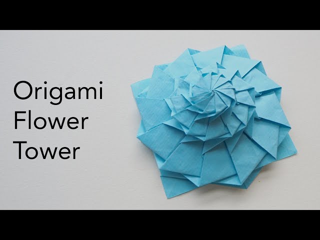 Origami Flower Tower Tutorial  - Designed by Chris K Palmer