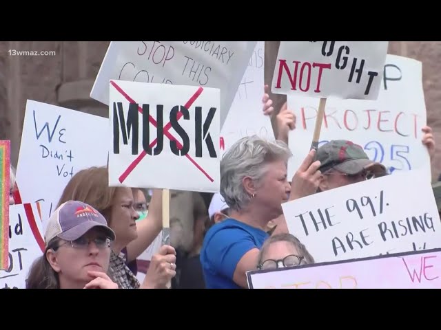 People across the US protest against Trump administration's policies