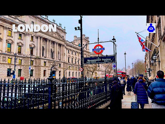 London Winter Walk 🇬🇧  BIG BEN, West End to OXFORD STREET | Central London Walking Tour [4K HDR]