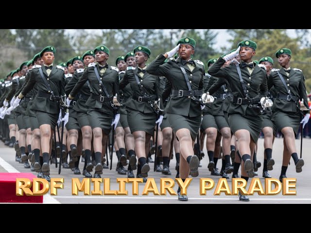 Another colourful military parade by Rwanda Defence Force || Officer Cadets Pass Out