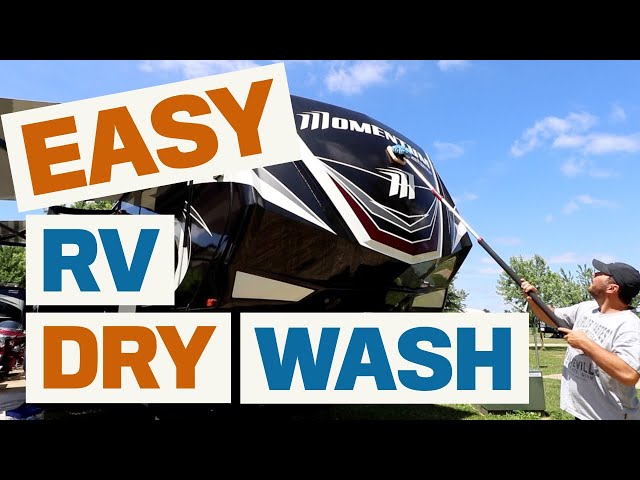 Easy RV Dry Wash! | Blue Beacon | DIY Wash Wax All! | Changing Lanes!