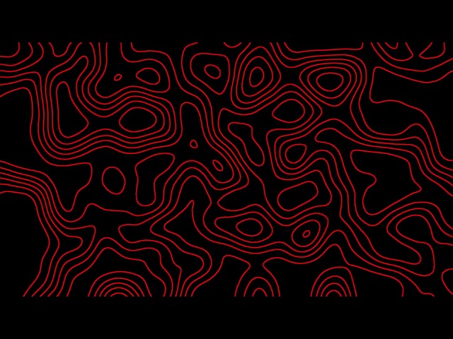 Red Topographic Motion Background Animation