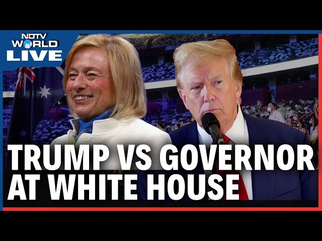 Donald Trump Speech | Trump And Maine Governor Janet Mills Clash Over Transgender Athletes