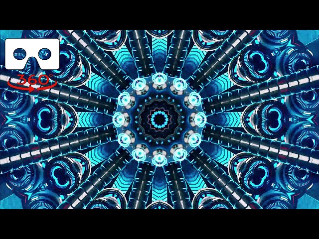 VR 360 Video - Psychedelic, Dome flying tapestry - Best Vj Loop Colorful Background