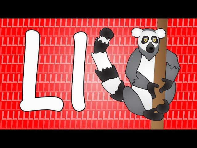 Letter L Song for Kids - Words that Start with L - Animals that Start with L