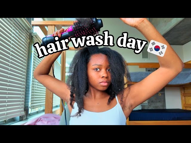 Washing my Hair as a COLLEGE student in KOREAN 🇰🇷 (ENG subs)