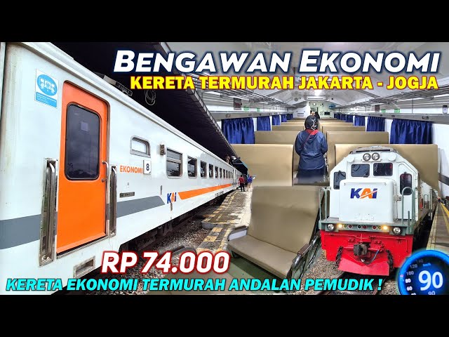 KERETA TERMURAH JAKARTA JOGJA ! Naik KA Bengawan Ekonomi, Mudik Hemat Tiket Murah Cuma 74 Ribu !