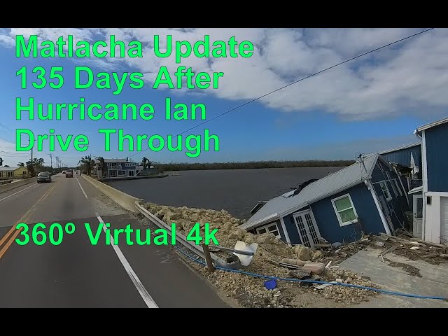 Matlacha Update 135 Days After Hurricane Ian (4k 360 virtual reality)