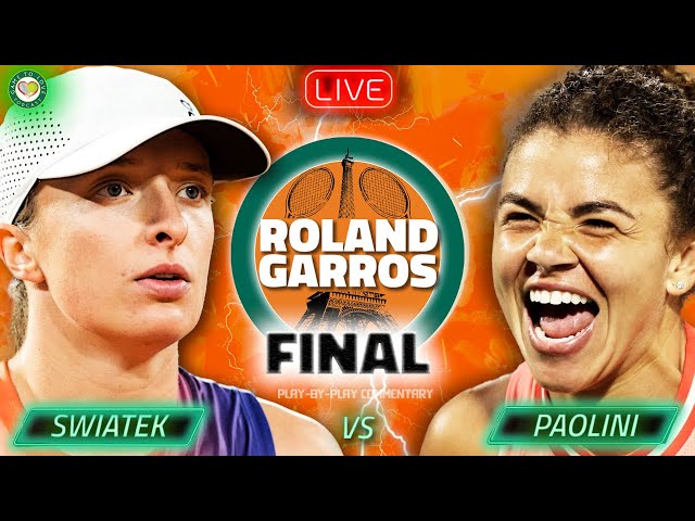 SWIATEK vs PAOLINI • LIVE French Open Final 2024 • Watchalong