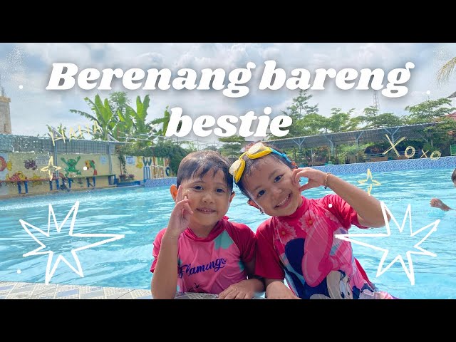 Les renang pemula bareng bestie latihan pakai pelampung punggung #renangpemula #poolday