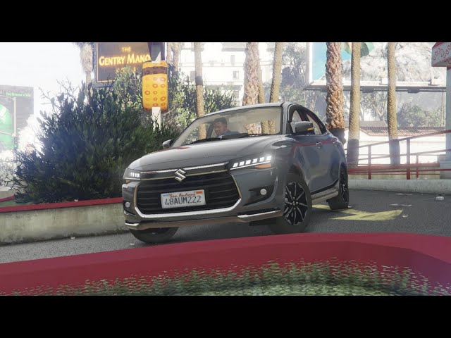 Maruti Suzuki Dzire | 2025 New model| parked at shop| franklin driving Kwid | #gta #games #subscribe