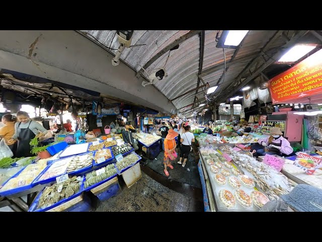 360° Lan Pho Na Kluea Market ( Fish market in Pattaya ) 30.05.2023