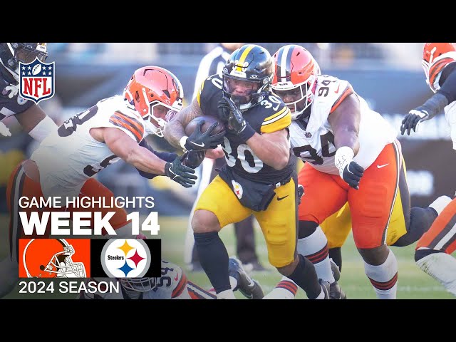 Cleveland Browns vs. Pittsburgh Steelers | 2024 Week 14 Game Highlights