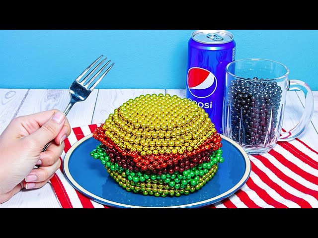 Magnet Challenge 🍔 Best of COOKING Compilation With ASMR Magnetic Balls