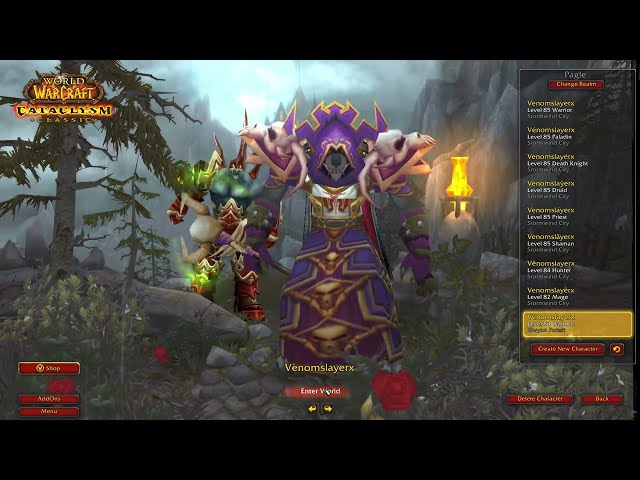 World of Warcraft Cataclysm Classic - Warlock Worgen Part 8 [4K 120FPS]