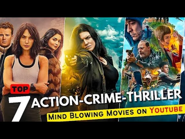 Top 7 Hollywood Action Crime Thriller Hindi Dubbed Movies on YouTube Movie Screen😱