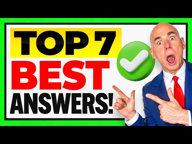 TOP 7 ‘MOST DIFFICULT’ INTERVIEW QUESTIONS & ANSWERS for 2025! (JOB INTERVIEW TIPS!)