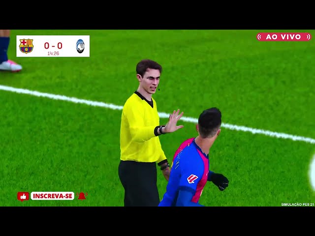 BARCELONA X ATALANTA | AO VIVO COM IMAGENS DA CHAMPIONS LEAGUE | ASSISTA AGORA | JOGO HOJE | PES21