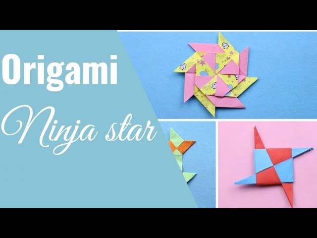 How to fold an easy origami "ninja star" ✴️