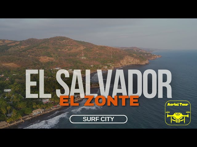 El Zonte Beach | Surf City El Salvador Aerial Footage & Chill Music 4K Drone Views