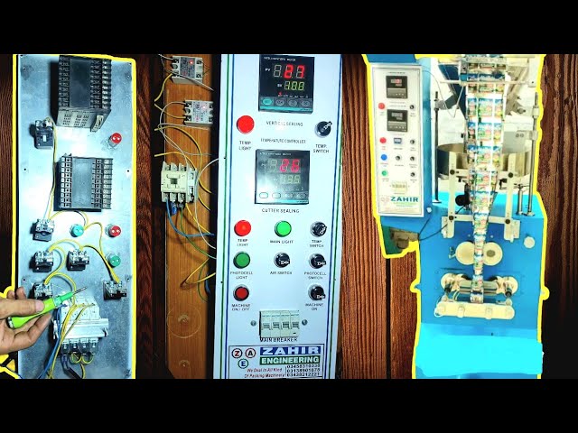 Electrical panel board connection - Packing machine wiring