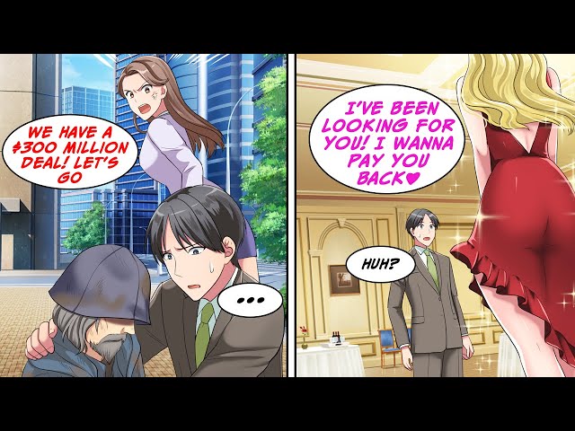 [Manga Dub] I Helped a Homeless Man Before a $300M Deal, Got Demoted, Then a Blonde CEO Called Me!?