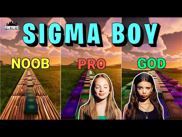 Sigma Boy - Noob vs Pro vs God (Fortnite Music Blocks)